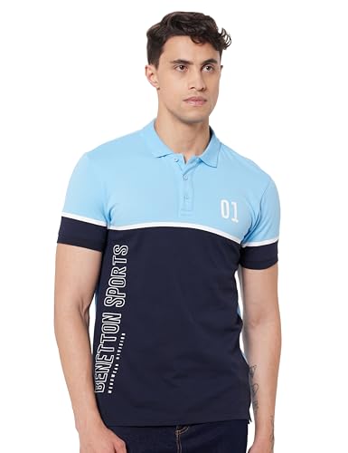 Image of United Colors of Benetton Men's Solid Regular Fit Polo Shirt