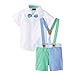 Mud Pie Baby Boy Sunday Best 3-Piece Suspender Set, Sizes (2T 1012102-2T)