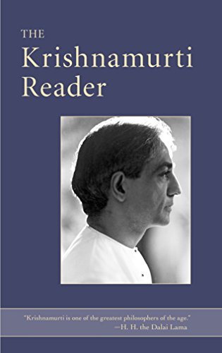 The Krishnamurti Reader PDF