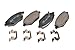 GM Genuine Parts 171-1190 Front Disc Brake Pad Set with Clips