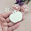 Creaides 30pcs Mini Apple Wood DIY Crafts Cutouts Wooden Apple Shaped Hanging Ornaments with Hole Hemp Rope Wood Tags for Wedding Birthday Christmas Party Decorations #3