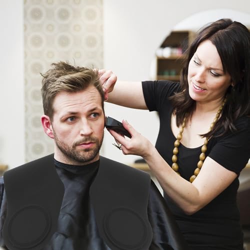 Cabilock Silikon Haarschneidekragen Nackenschutz Cape für Friseursalon Wasserabweisend Leicht zu Reinigen Professioneller Umhang für Haare Schneiden Färben Dauerwelle Schutz vor