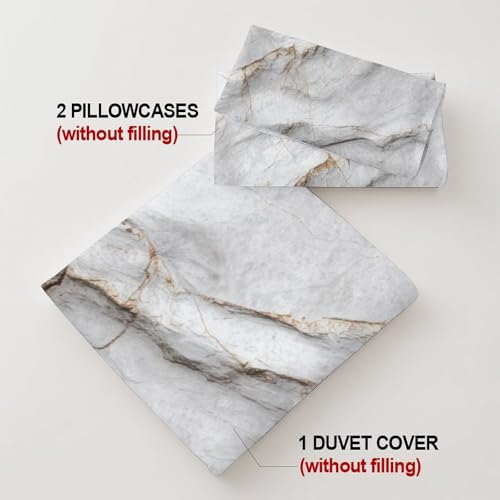 Drap-housse 3D imprimé marbre microfibre avec poche profonde 90x200 cm - 8