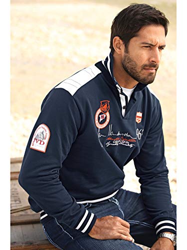 Jan Vanderstorm Felpa uomo Mile, Blu scuro, L