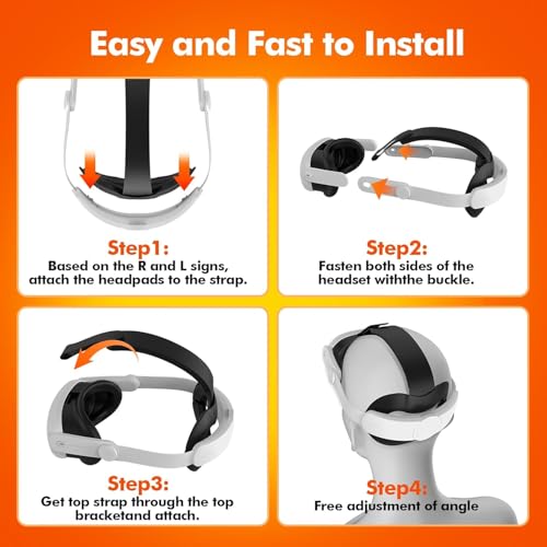 Image of New World Elite Head Strap for Meta Quest 3 /3S, Enhanced Adjustable Replacement Strap for VR Headsets, VR Accessories (No VR Headset Included)