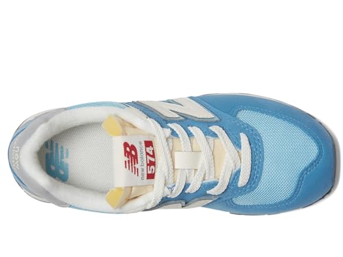 New Balance Kids 574 V1 70s Racing Lace-up Sneaker, BLUE/WHITE, 12 M Little Kid (4-8 Years)2