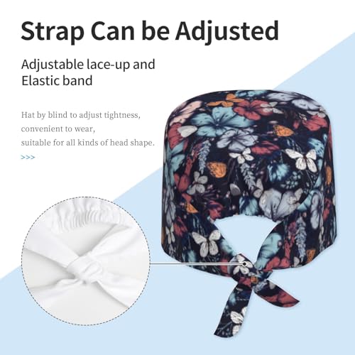 Image of Unisex Adjustable Surgical Sweatband - Elastic Bandage Cap - Scrub Caps for Nurse Working Cap