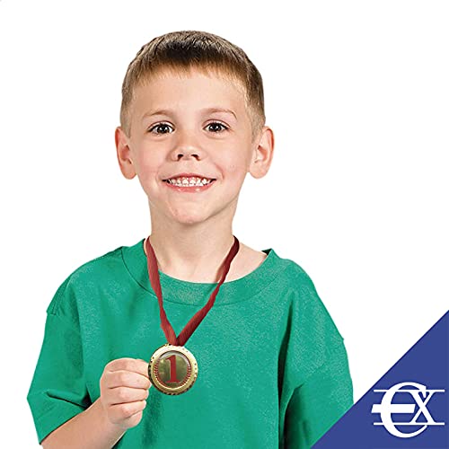 Médaille d'étoiles dorée - Médaille pour prix - Prix pour enfants - Trophée - Médaille pour apprentissage - 48 x 8 cm - Image 5