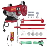 Design réfléchi : Les appareils de levage électriques disposent de deux modes de levage (câble simple et câble double), et vous pouvez choisir entre différents modes selon vos besoins. Équipé d'un crochet de poulie pour le fonctionnement à deux câbles, ce palan électrique augmente la stabilité et la capacité de charge, ce qui le rend idéal pour les travaux de levage lourds.