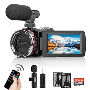 Weochi 900PRO 4K Camcorder with Mic