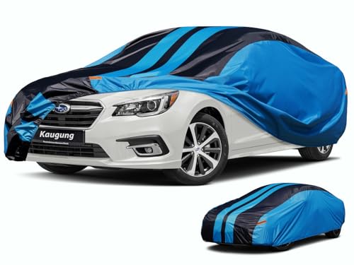 Image of Kaugung Car Cover Waterproof Custom Fit Subaru Legacy（2001-2025）, Full Exterior Cover for Automobiles Lightweight Resistant Outdoor Sun UV Rain Dust Snow Wind Protection.
