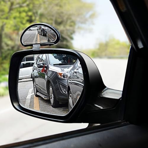 Rétroviseur d'angle mort,Miroir d'angle Mort pour Voiture,2PCS Grand Angle Réglables pour Voiture Camionnette Remorquage (type1) – vue 4