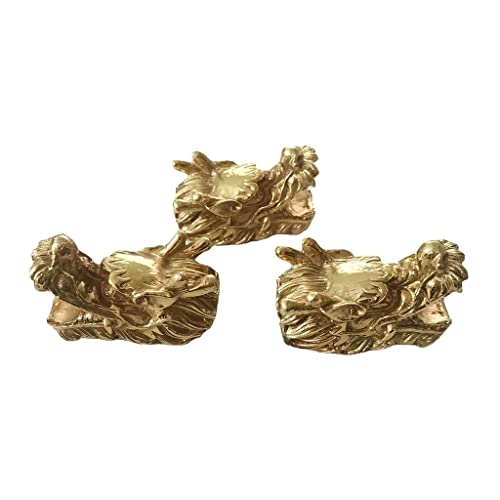 Bouton de dragon en laiton massif pour bouton de tiroir et commode chic - 2
