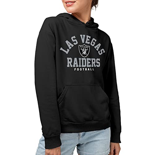 Junk Food Clothing x NFL - Las Vegas Raiders - Classic Team Logo - Unisex Adult Pullover Fleece Hoodie for Men and Women - Size Medium - Image 2