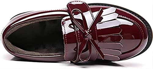 Image of kkdom Girl's Classic Tassel School Uniform Shoes British Style Oxford Shoes