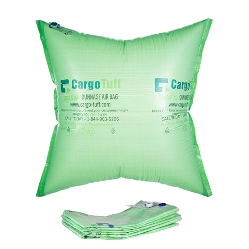 IDL Packaging 48" x 48" Dunnage Airbags, Woven Polypropylene, Level 1 (Pack of 5) - Fill the Void in Trucks and Intermodal Shipments, Reusable - Cargo Securing Solution for Container Stuffing