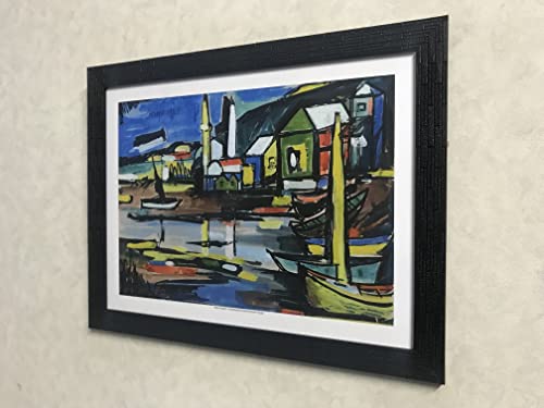 Image of incha inch adventures india : advertising ideas in Power ! Decoratus� *Dona Paula*- Famous Painting by Francis Newton Souza, Wall D�cor Frame. Matt Satin Print with MDF & 2 inch PS Black Frame. Size 16 inchx21 inch