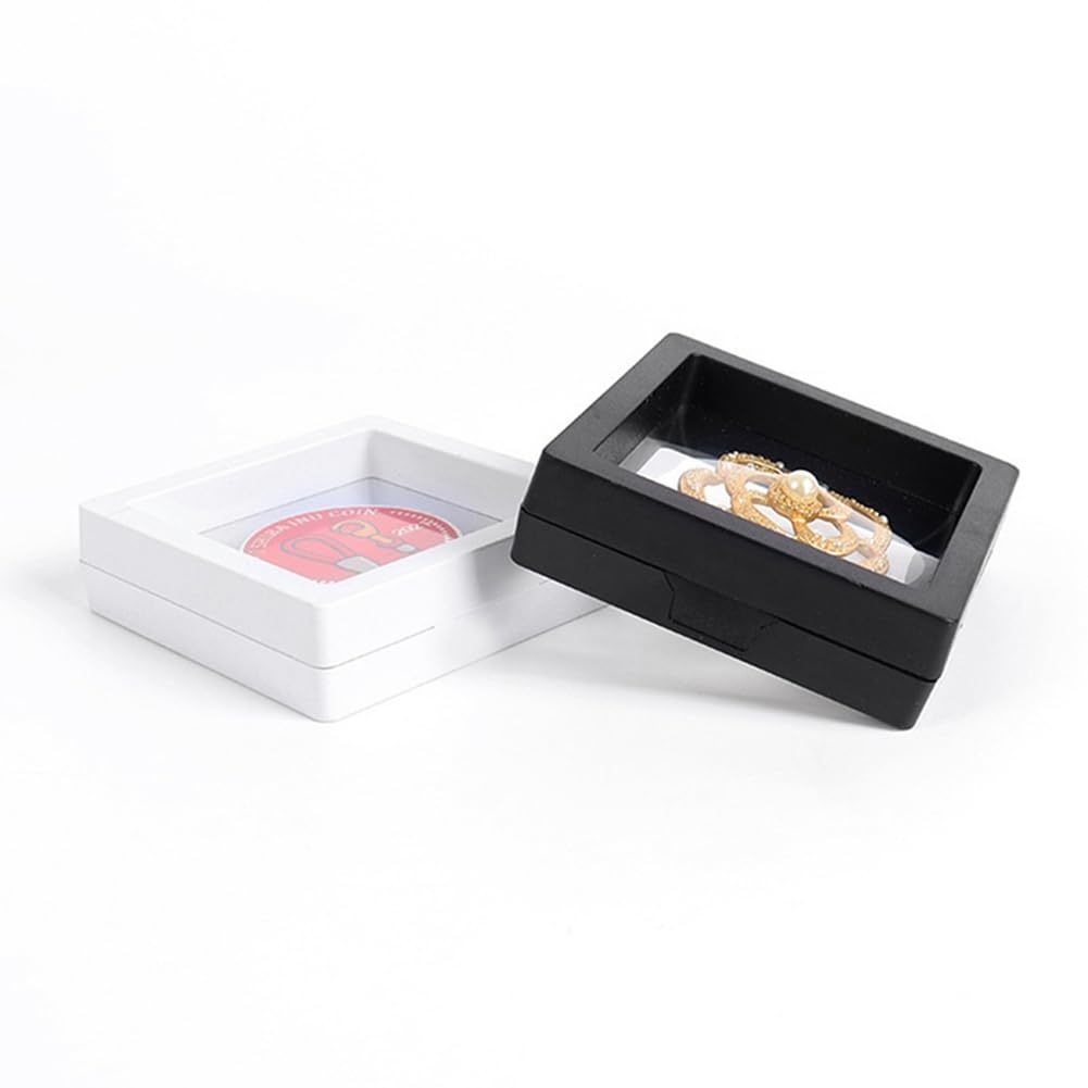 30 pezzi 3D Floating Coin Display Frame Stand Scatole di Immagazzinaggio per Gioielli Anello Orecchini Monete Medaglie Sfida Medaglia Titolare B Facile da Usare