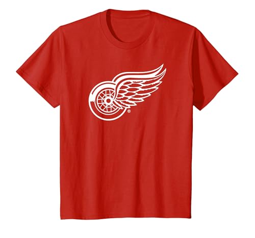 Detroit Red Wings Icon Red Officially Licensed T-Shirt, Youth, Red, Small