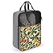 Plants And Fruits Shoe Bags for Travel Water-Resistant Shoes Pouch with Handle Fashion Shoe Organizer with Zipper Closure Portable Sneaker Carrier for Men & Women Daily Use