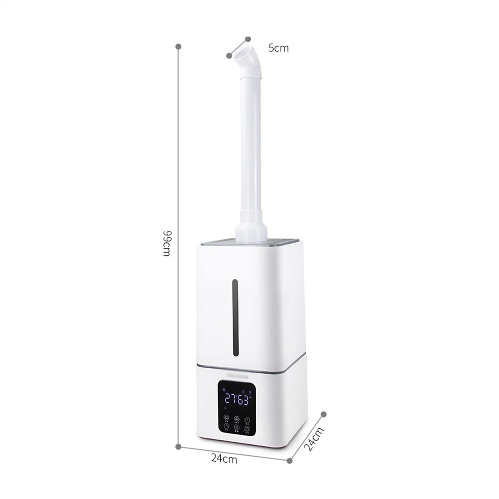 Umidificatore Ambiente Umidificatore da pavimento da 13 litri - Umidificatore intelligente a umidità costante e temporizzazione programmata - Spegnimento automatico senza acqua - for ambienti di grand
