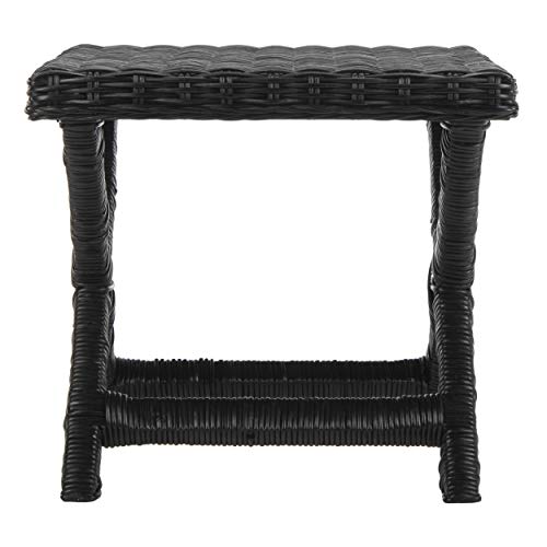 Safavieh Home Collection Manor Wicker Bench, Black #TOP4
