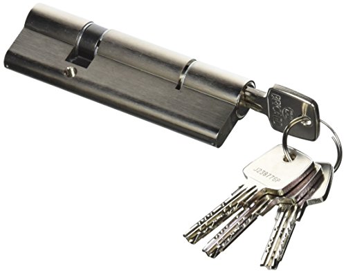 Bricard 17156 Cylindre débrayable Astral 2, 9 en Laiton Nickelé 10 Pistons, 2 entrées 30+70, Protection contre le perçage et Le Crochetage. Carte personnelle, Acier Nickelé, 100 = 30+70