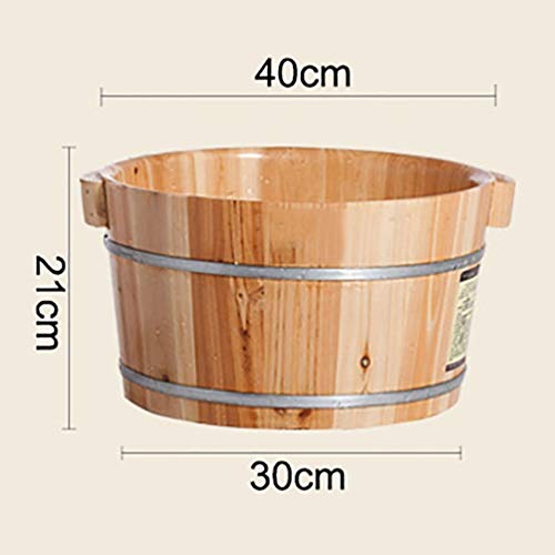 Cubeta de madera para baño de pies, spa de pies miniatura 6