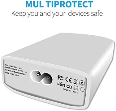 USB Desktop Charger, 60W 12A 6-Port USB Charging Station Multi Ports Desktop Charger Hubs Compatible with Smartphone/Tablets and More