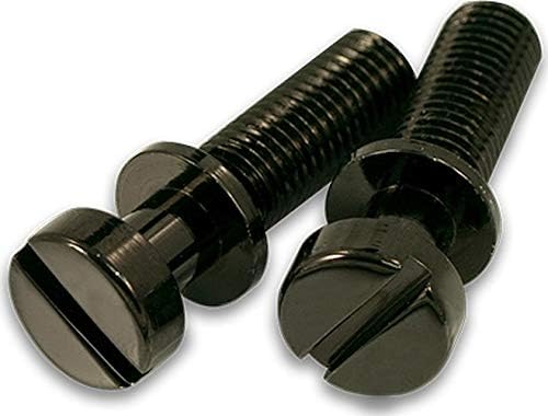 Kluson USA Brass Stop Tailpiece Stud Set USA Thread Black