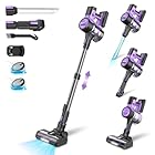 Yassol Aspirateur Balai sans Fil, 350W/45Kpa/50Min, Aspirateur sans Fil Puissant, Batterie Amovible, Brosse Anti-emmêlement en V améliorée pour Les Poils d'animaux/Tapis/Sols Durs