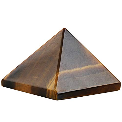 Pyramide œil de tigre de pierre de guérison cristal métaphysique rockcloud - 2