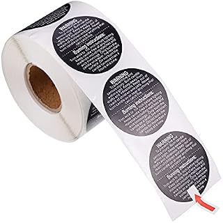 Artibetter Candle Stickers 500pcs Candle Warning Stickers Adhesive Waterproof Wax Melting Safety Stickers Labels Candle Jar Container Safety Stickers Decal Black Candle Labels Stickers