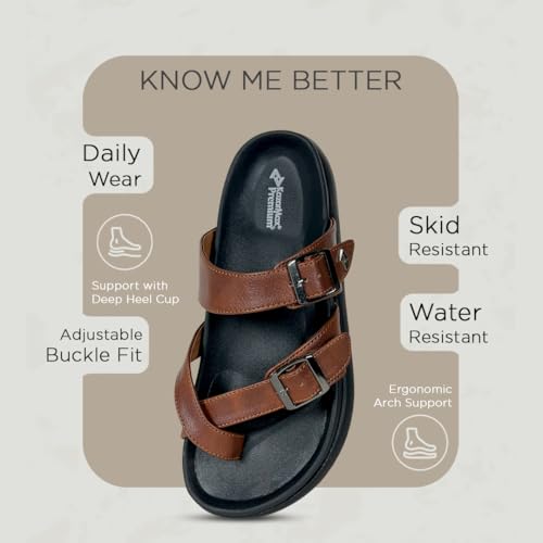 Image of KazarMax Premium ContourX Men's | Anatomical Comfort Sandals | Cushioned Footbed Sandal