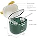 NCVI Baby Formula Dispenser On The Go, Formula Container To Go, Formula Holder for Travel, Outdoor Picnic with Baby Infant, Portable Container for Milk Powder, Snacks, Candy, Fruits (Green)