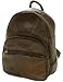 Leather Backpack Purse Mid Size & Convertible into single strap sling Bag or Backpack wearing Multiple Organizer Pockets Brown