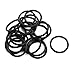Aexit 20 Pcs Electrical equipment Black 25mm x 2.4mm Oil Resistant Sealing Ring O-shape NBR Rubber Grommets