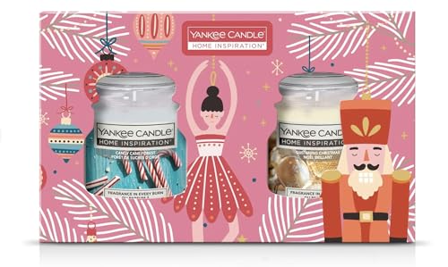 Conf. Yankee Candle Home Inspiration Set Of 2 Candle X 104 Gr. (Candy Cane Forest & Glistening Christmas)