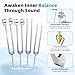 Tuning Forks for Healing, 128Hz 136Hz 256Hz 384Hz Tuning Fork Set for Meditation, Yoga and Chakra Energy Therapy, Perfect Healing Gift for Mom or Girlfriend on Mother's Day, Birthday