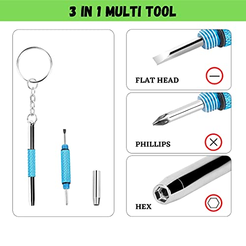 Uneak - Eyeglass Screwdriver Repair Kit Precision 3 In 1 Mini Screwdrivers Set Keychain Glasses, Sunglasses, Sunglass, Watch, Electronics, Jewelry, Eyeglasses, Flat Head, Phillips, Hex #TOP1