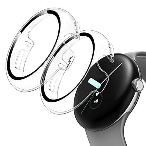 Protection verre trempé Pixel Watch coque fine rigide anti-rayures transparente TAURI x2