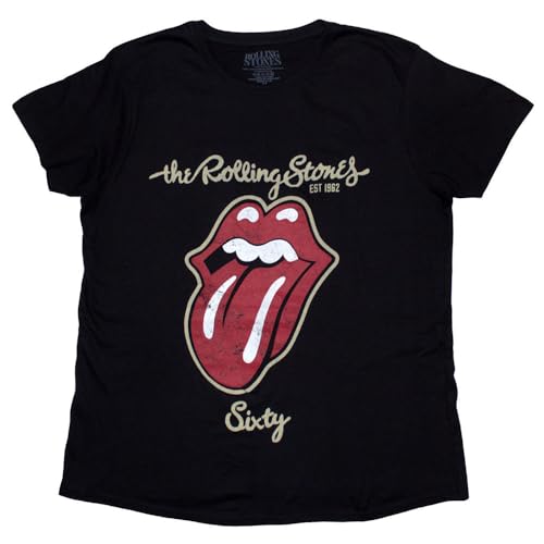 T-shirt Rolling Stones Sixty Plastered Tongue idéal pour vos concerts et sorties rock