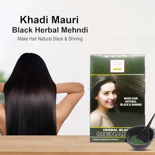 Image of Khadi Mauri Black Herbal Mehndi,100 Grams