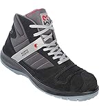 Highlight: Der Sicherheitsschuh mit Zehenschutzkappe hat eine Öl und Benzin beständige Sohle, mit Durchtrittschutz und Ruthschhemmung.