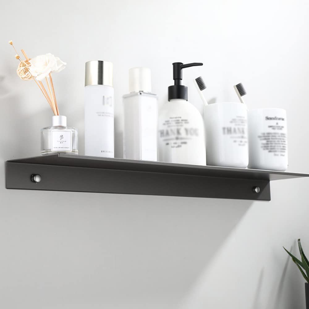 Estante de baño Espacio de engrosamiento Estantes de almacenamiento de aluminio Carrito de ducha Estantes de Metal Accesorios de cocina para baño Colgante Estantes de baño grises Organizado