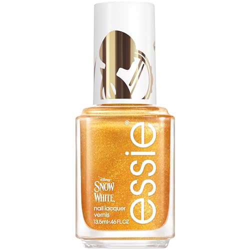essie Nagellack – Nr. 50 good things glow, Gold, professionelle Maniküre in der limitierten Schneewittchen-Edition, goldschimmernd, 13,5 ml
