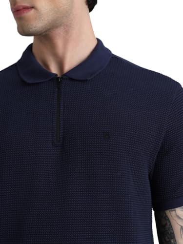 Image of Jack & Jones Men Cotton Solid Regular Fit T-Shirt