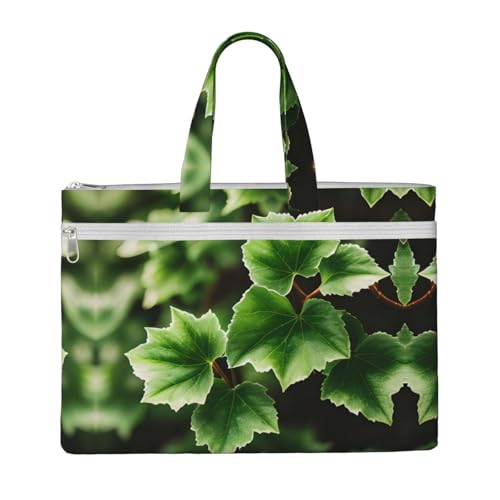 Ivy Blossoms Tree Canvas Document Bag Briefcase For Professionals And Executives