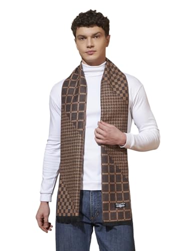 Image of Ravaiyaa - Attitude is everything Men's Reversible Stripe Pattern Winter Wool Scarf, Muffler 72 inchx12 inch Inch