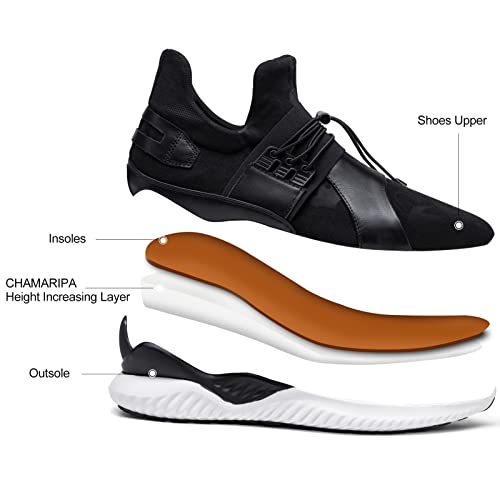 Image of CHAMARIPA Men's Invisible Height Increasing Casual Sneakers